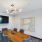Business center with tv and conference table